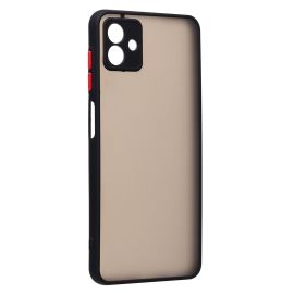 Чехол для Samsung SM-A045F (Galaxy A04) пластиковый с окантовкой <черный>