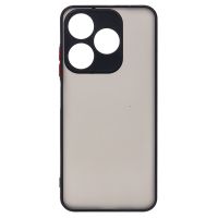 Чехол для Tecno Spark 10C (KI5k) пластиковый с окантовкой <черный> ― OnlineBazar.su