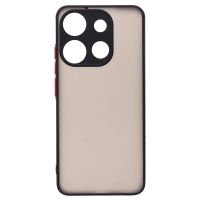 Чехол для Tecno Spark Go 2023 (BF7) пластиковый с окантовкой <черный> ― OnlineBazar.su