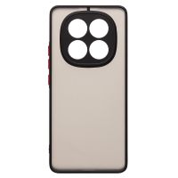 Чехол для Xiaomi Redmi Note 14 Pro 5G пластиковый с окантовкой <черный> ― OnlineBazar.su