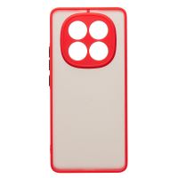 Чехол для Xiaomi Redmi Note 14 Pro 5G пластиковый с окантовкой <красный> ― OnlineBazar.su