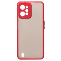 Чехол для Realme RMX3501 пластиковый с окантовкой <черно-красный> ― OnlineBazar.su