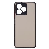 Чехол для Realme C51 пластиковый с окантовкой <черный> ― OnlineBazar.su