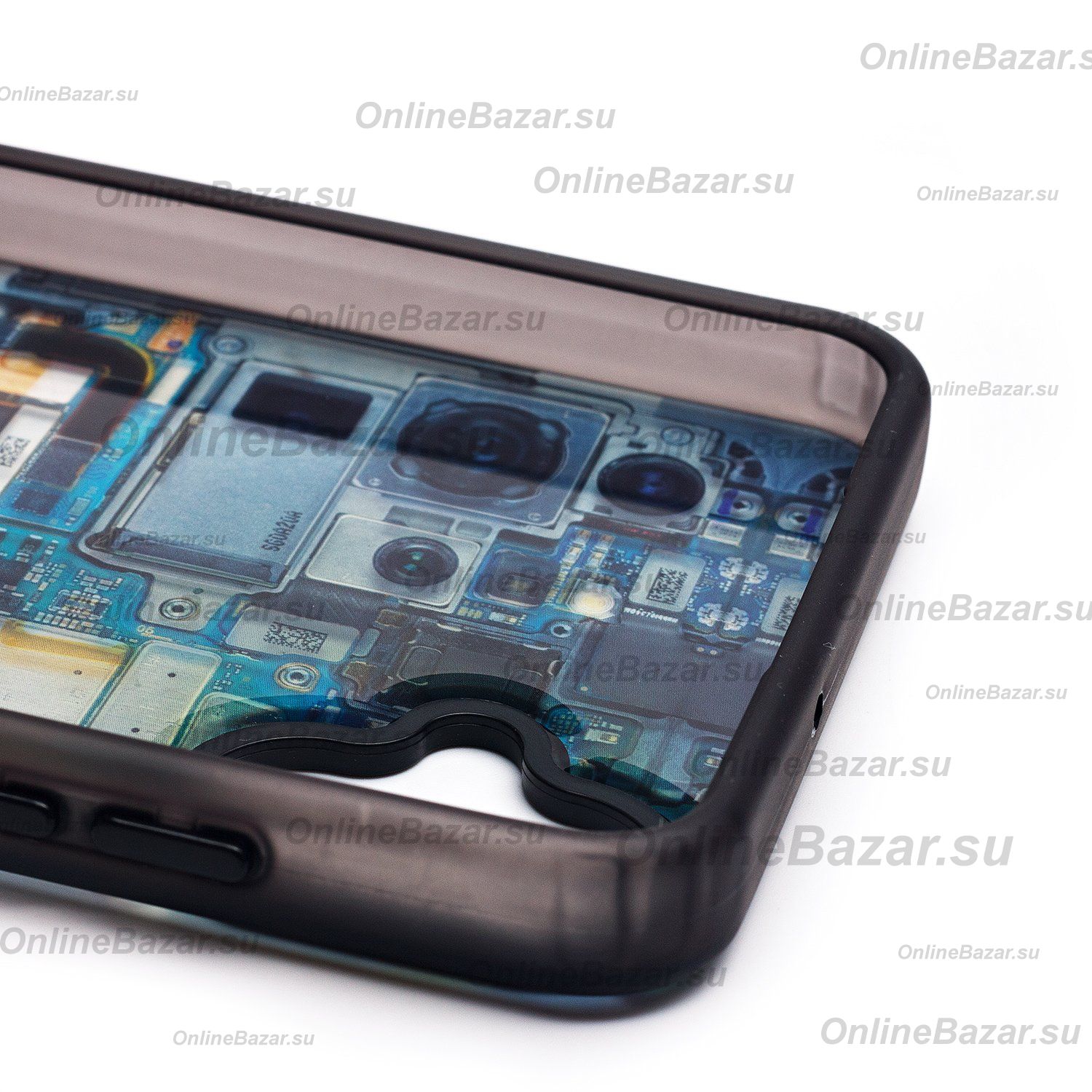 Чехол для Samsung SM-A055F (Galaxy A05) пластиковый (рис. 088) <голубой> ― OnlineBazar.su