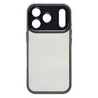 Чехол для Apple iPhone 17 Pro пластиковый с закрытой камерой №2 <серый> ― OnlineBazar.su