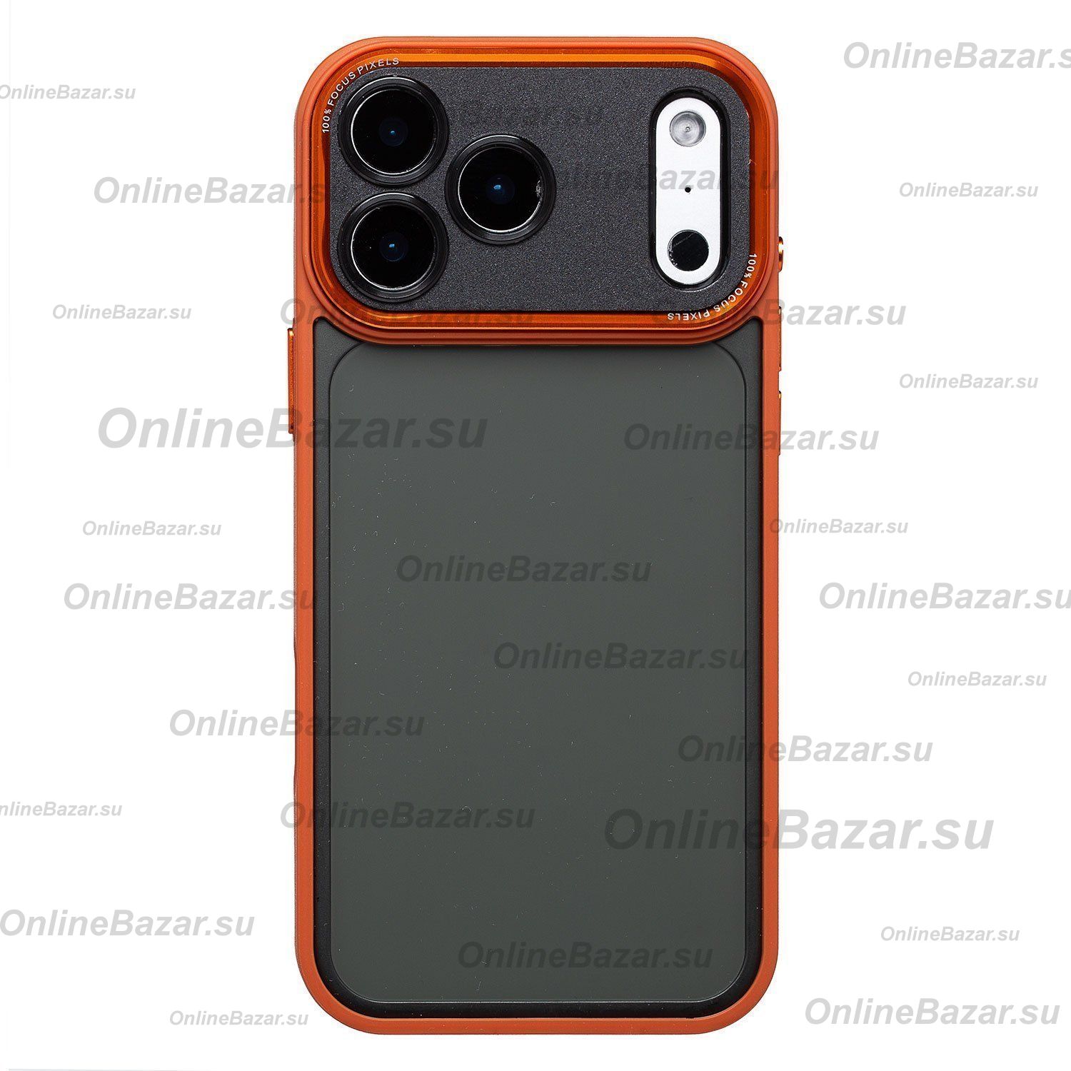 Чехол для Apple iPhone 17 Pro Max пластиковый с закрытой камерой №2 <оранжевый> ― OnlineBazar.su