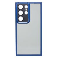 Чехол для Samsung SM-S918B (Galaxy S23 Ultra) пластиковый с закрытой камерой №2 <синий> ― OnlineBazar.su
