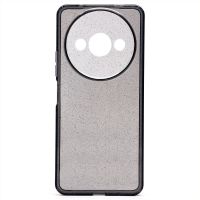 Чехол для Xiaomi Redmi A3 силиконовый с блестками <серо-прозрачный> ― OnlineBazar.su