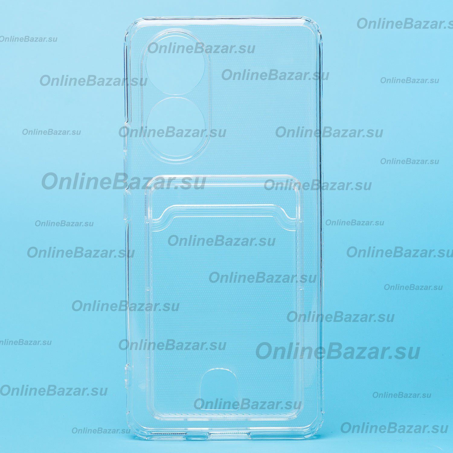 Чехол для Honor 50 (NTH-NX9) силиконовый с картхолдером №2 <прозрачный> ― OnlineBazar.su