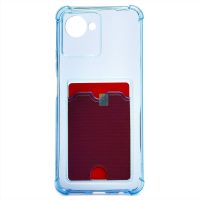 Чехол для Realme RMX3506 силиконовый с картхолдером №2 <синий> ― OnlineBazar.su