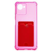 Чехол для Realme RMX3506 силиконовый с картхолдером №2 <розовый> ― OnlineBazar.su