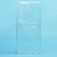 Чехол для Realme RMX5303 силиконовый с картхолдером №2 <прозрачный> ― OnlineBazar.su