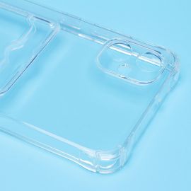Чехол для Samsung SM-A055F (Galaxy A05) силиконовый с картхолдером №2 <прозрачный>