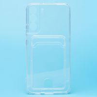 Чехол для Samsung SM-S906B (Galaxy S22 Plus) силиконовый с картхолдером №2 <прозрачный> ― OnlineBazar.su