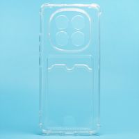 Чехол для Xiaomi Redmi Note 14 Pro 5G силиконовый с картхолдером №2 <прозрачный> ― OnlineBazar.su