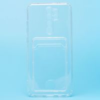 Чехол для Xiaomi Redmi Note 8 Pro силиконовый с картхолдером №2 <прозрачный> ― OnlineBazar.su