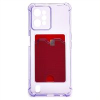 Чехол для Realme RMX3501 силиконовый с картхолдером №2 <фиолетовый> ― OnlineBazar.su