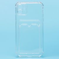 Чехол для Apple iPhone 11 силиконовый с картхолдером <прозрачный> ― OnlineBazar.su