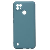 Чехол для Realme RMX3201 силиконовый матовый №5 <голубой> ― OnlineBazar.su