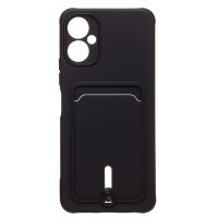 Чехол для Tecno Spark 9 Pro (KH7n) силиконовый с картхолдером №4 <черный> ― OnlineBazar.su