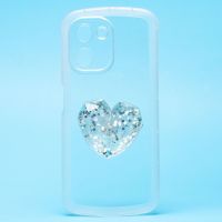 Чехол для Realme C33 силиконовый с попсокетом сердце <прозрачный> ― OnlineBazar.su