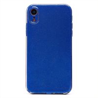 Чехол для Apple iPhone XR силиконовый с блестками №3 <синий> ― OnlineBazar.su