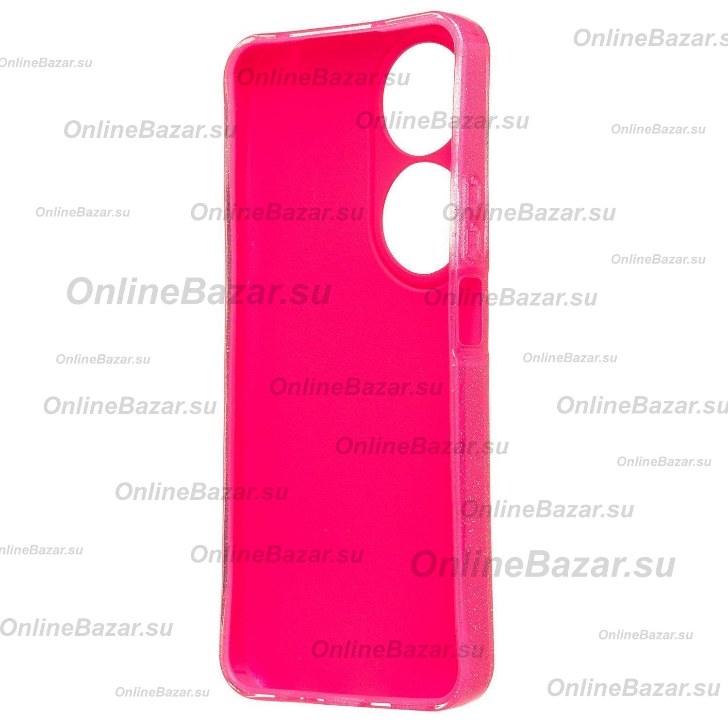 Чехол для Honor X7b (CLK-LX1) силиконовый с блестками №3 <розовый> ― OnlineBazar.su
