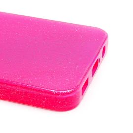 Чехол для Samsung SM-A055F (Galaxy A05) силиконовый с блестками №3 <розовый>