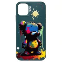 Чехол для Apple iPhone 11 силиконовый (рис. 335/медведь) <темно-зеленый> ― OnlineBazar.su