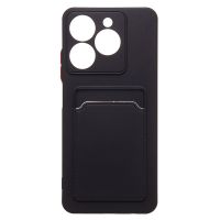 Чехол для Realme RMX3939 силиконовый с картхолдером №9 <черный> ― OnlineBazar.su