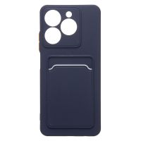 Чехол для Realme RMX3939 силиконовый с картхолдером №9 <темно-синий> ― OnlineBazar.su
