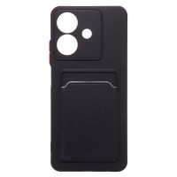 Чехол для Realme RMX3938 силиконовый с картхолдером №9 <черный> ― OnlineBazar.su