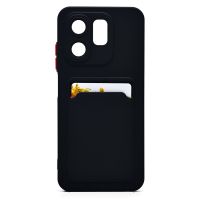 Чехол для Infinix Smart 9 (X6532) силиконовый с картхолдером №9 <черный> ― OnlineBazar.su