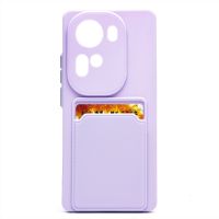 Чехол для Oppo Reno 11 силиконовый с картхолдером №9 <светло-фиолетовый> ― OnlineBazar.su