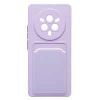 Чехол для Realme RMX5056 силиконовый с картхолдером №9 <светло-фиолетовый> ― OnlineBazar.su