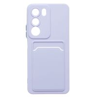 Чехол для Realme RMX5303 силиконовый с картхолдером №9 <светло-фиолетовый> ― OnlineBazar.su