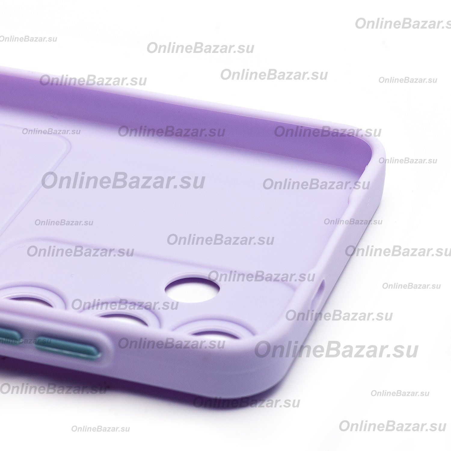 Чехол для Samsung SM-S931B (Galaxy S25) силиконовый с картхолдером №9 <светло-фиолетовый> ― OnlineBazar.su