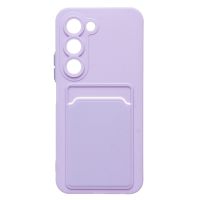 Чехол для Tecno Spark 40 Pro (KM6) силиконовый с картхолдером №9 <светло-фиолетовый> ― OnlineBazar.su