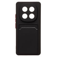 Чехол для Xiaomi 24116RACCG силиконовый с картхолдером №9 <черный> ― OnlineBazar.su