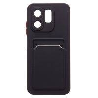 Чехол для Infinix Hot 50i (X6531B) силиконовый с картхолдером №9 <черный> ― OnlineBazar.su