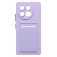 Чехол для Tecno Spark 30 Pro (KL7) силиконовый с картхолдером №9 <светло-фиолетовый> ― OnlineBazar.su