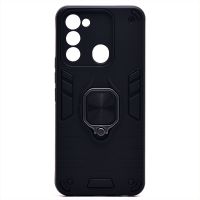 Чехол для Tecno Spark Go 2022 (KG5m) силиконовый противоударный с кольцом <черный> ― OnlineBazar.su
