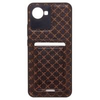 Чехол для Realme RMX3506 силиконовый с картхолдером №8 <коричневый> ― OnlineBazar.su