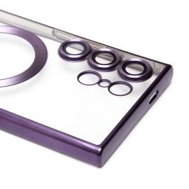 Чехол для Samsung SM-S928B (Galaxy S24 Ultra) силиконовый MagSafe №7 <темно-фиолетовый>