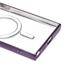 Чехол для Samsung SM-S928B (Galaxy S24 Ultra) силиконовый MagSafe №7 <темно-фиолетовый>