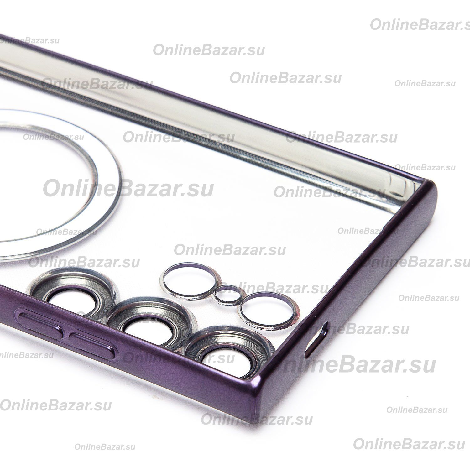 Чехол для Samsung SM-S928B (Galaxy S24 Ultra) силиконовый MagSafe №7 <темно-фиолетовый> ― OnlineBazar.su