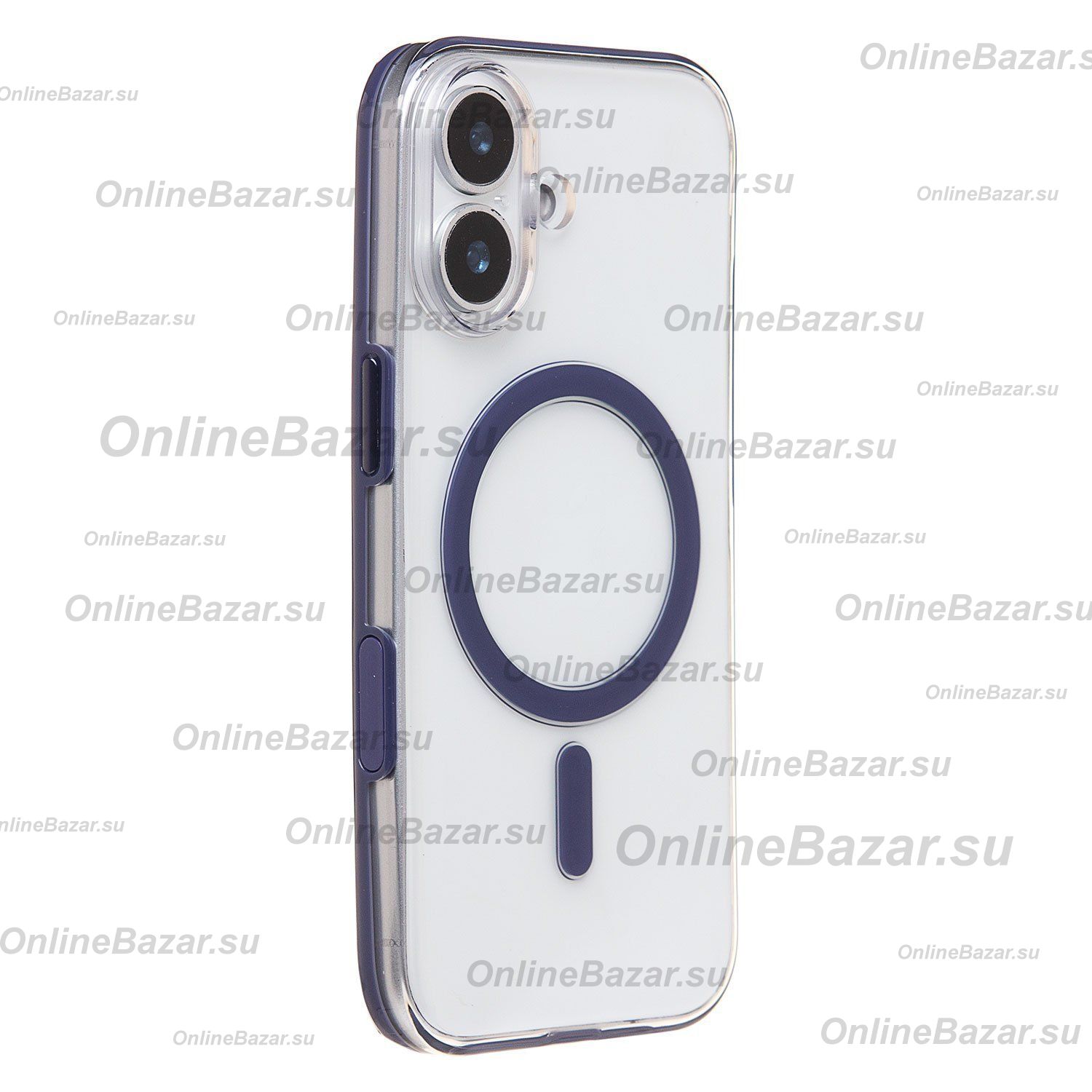 Чехол для Apple iPhone 17 пластиковый MagSafe Vawi <синий> ― OnlineBazar.su