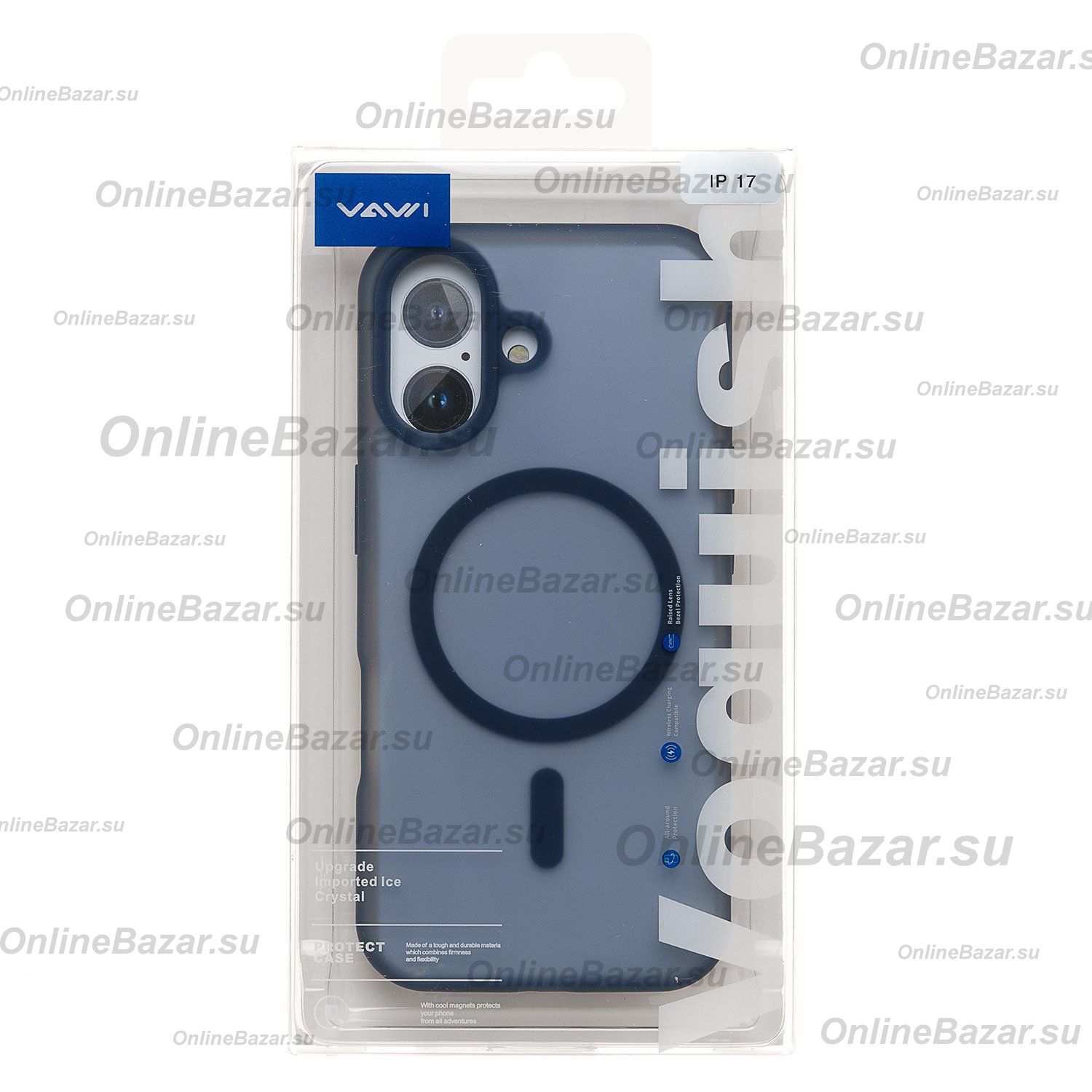 Чехол для Apple iPhone 17 пластиковый MagSafe Vawi №2 <синий> ― OnlineBazar.su