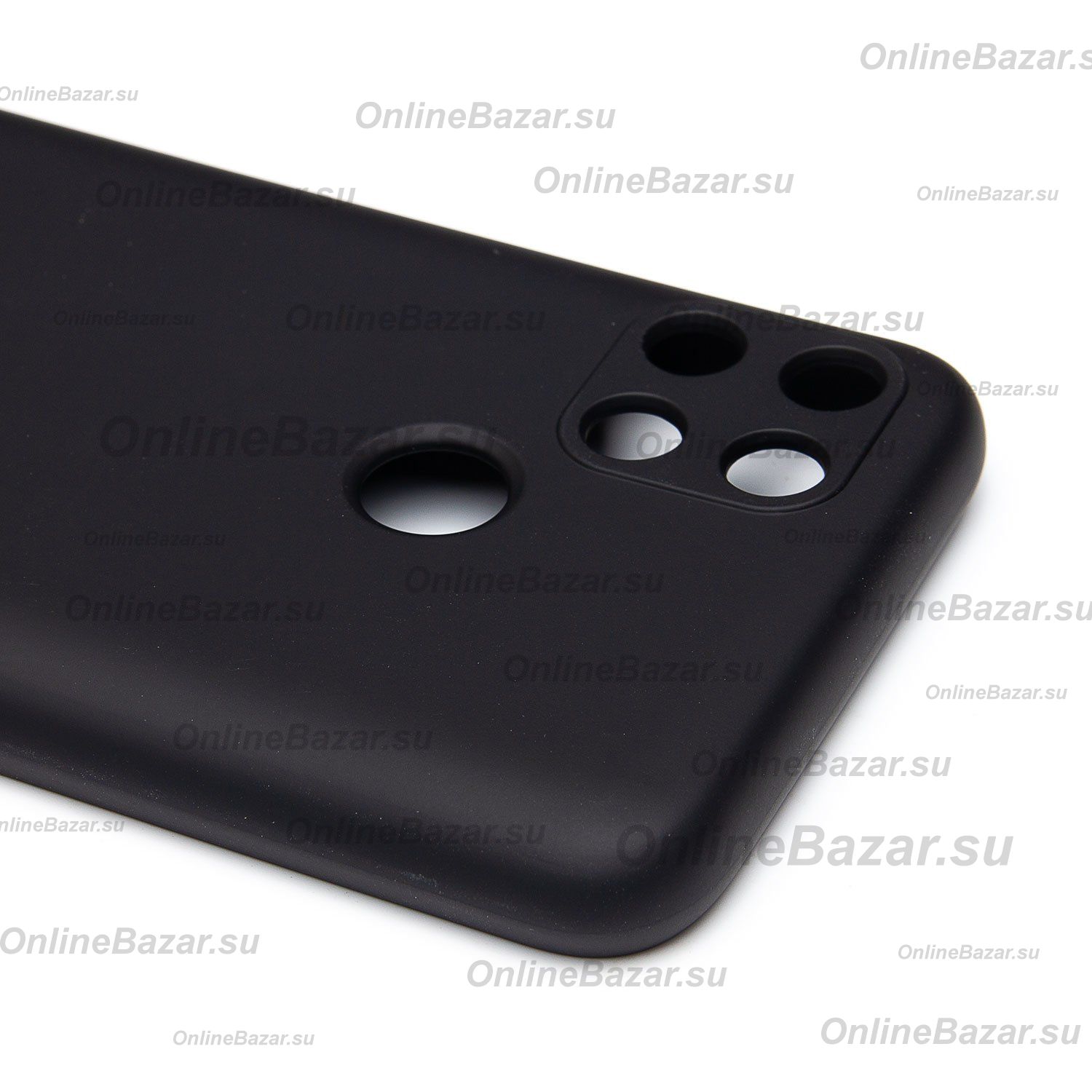 Чехол для Realme RMX3263 силиконовый Soft Touch 4 <черный> ― OnlineBazar.su