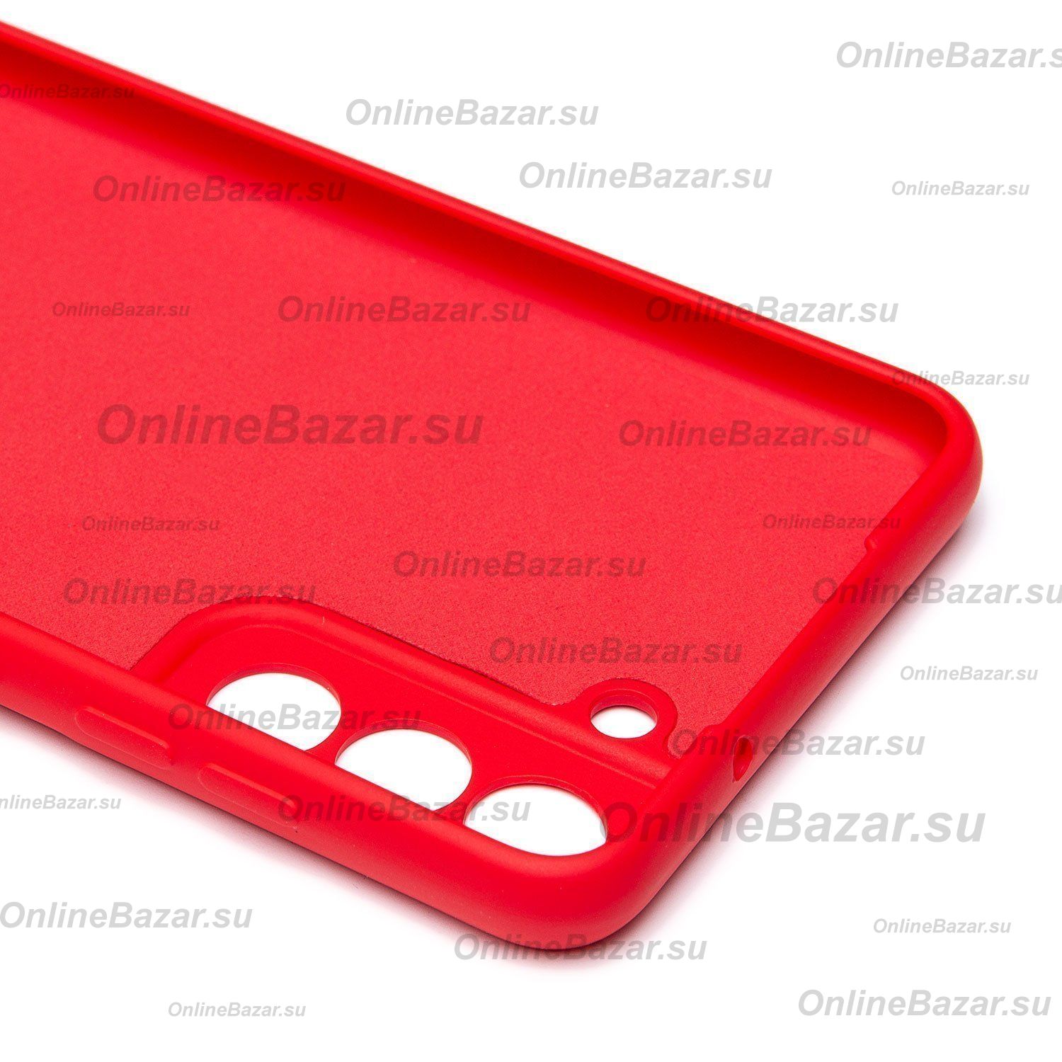 Чехол для Samsung SM-G990B (Galaxy S21 FE) силиконовый Soft Touch 4 <красный> ― OnlineBazar.su